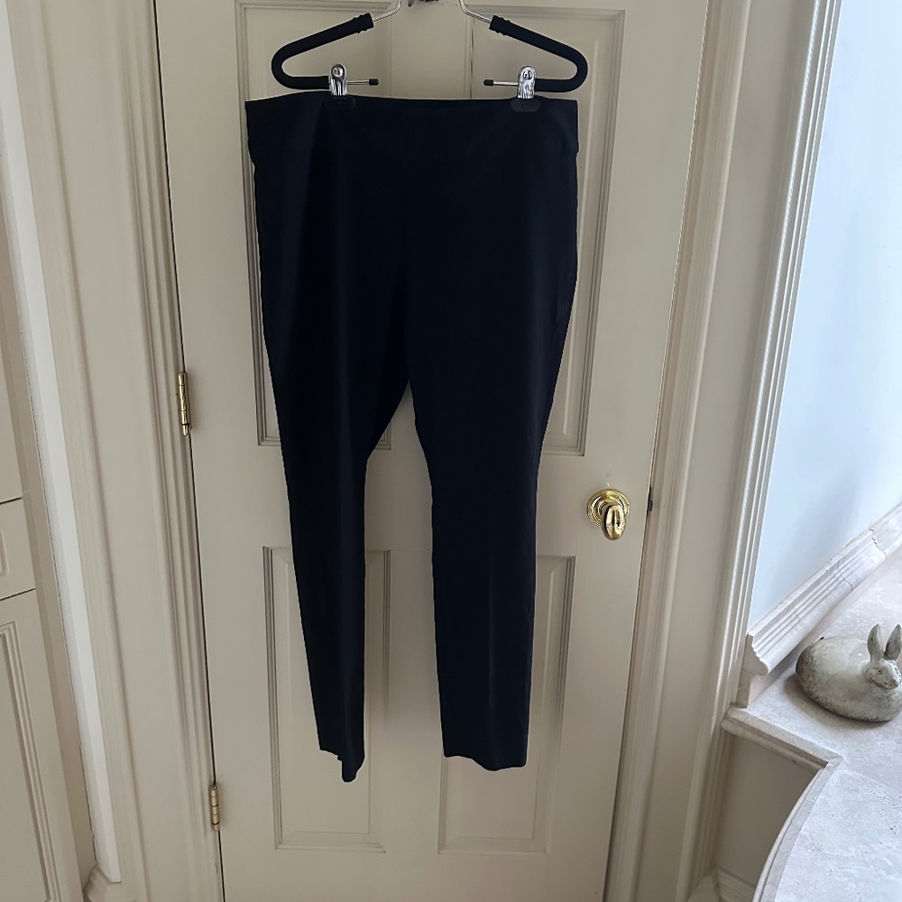 NINE WEST DRESSY FRONT ZIP CROPPED PANTS-SIZE 14/EUC